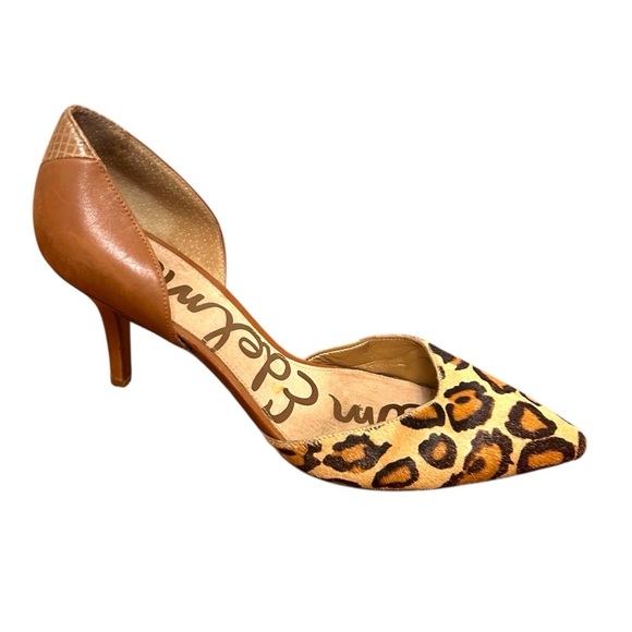 Sam Edelman Opal- Leather Animal Print Calf Leather- Size 10.5 - Picture 1 of 7